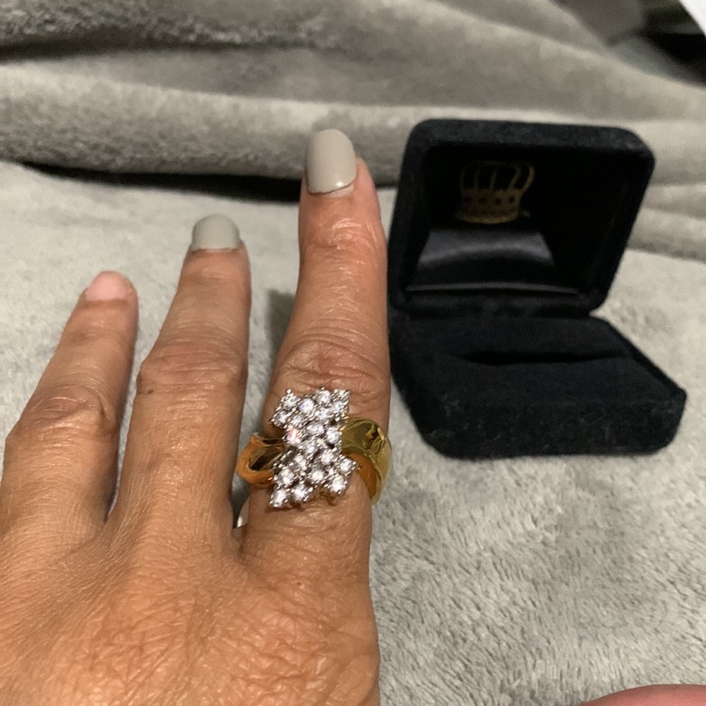 💘14k GE (Gold electroplated) CZ Ring💘 - Picture 5 of 6